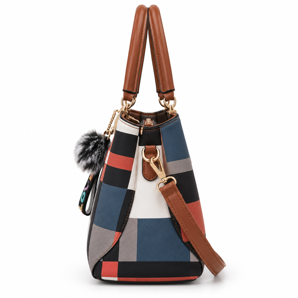 Handbag Brielle Modern and elegant women's plaid handbags
