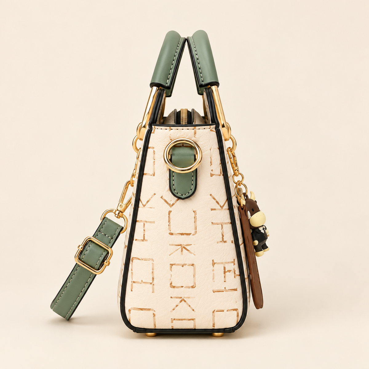 Handbag Mini Structured Satchel with Adjustable Crossbody Strap