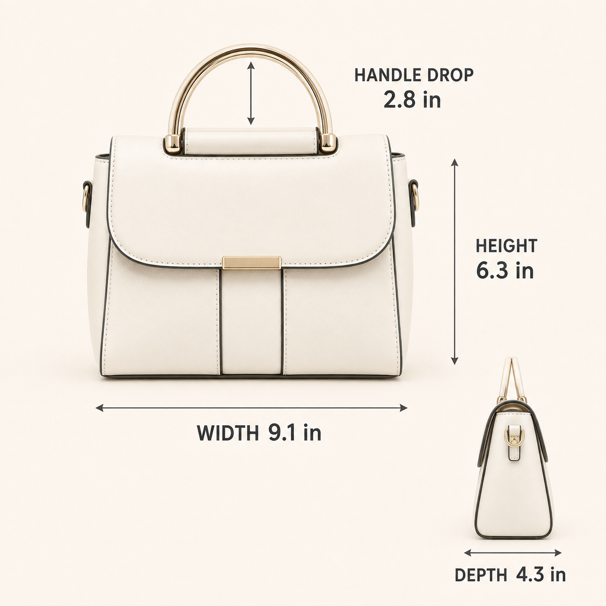 Mini Handbag Women’s Structured Top Handle Satchel