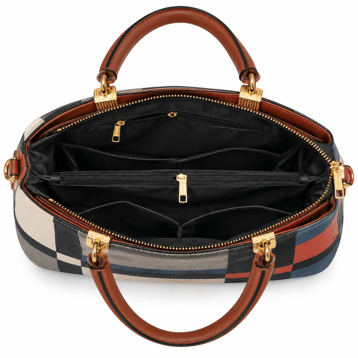 Handbag Brielle Modern and elegant women's plaid handbags