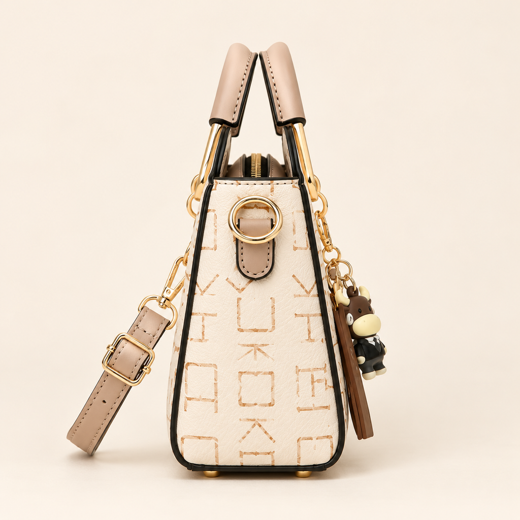 Handbag Mini Structured Satchel with Adjustable Crossbody Strap