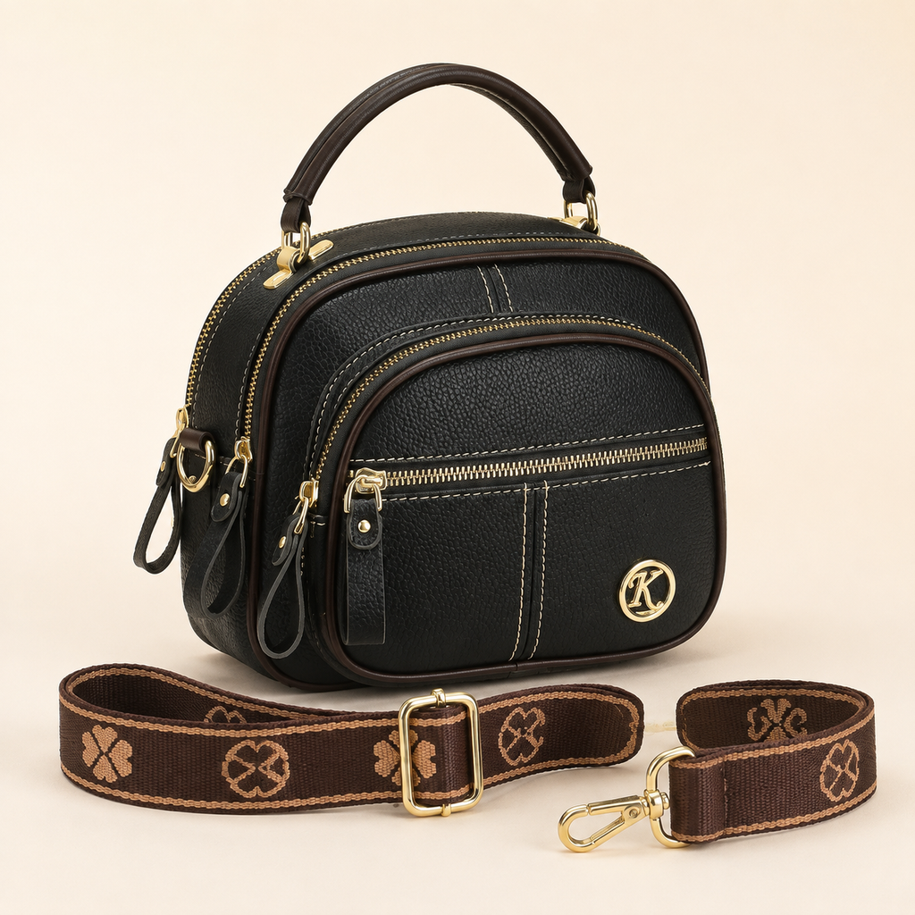 Luna Handbag Mini Backpack-Style Crossbody Bag with Wide Adjustable Strap