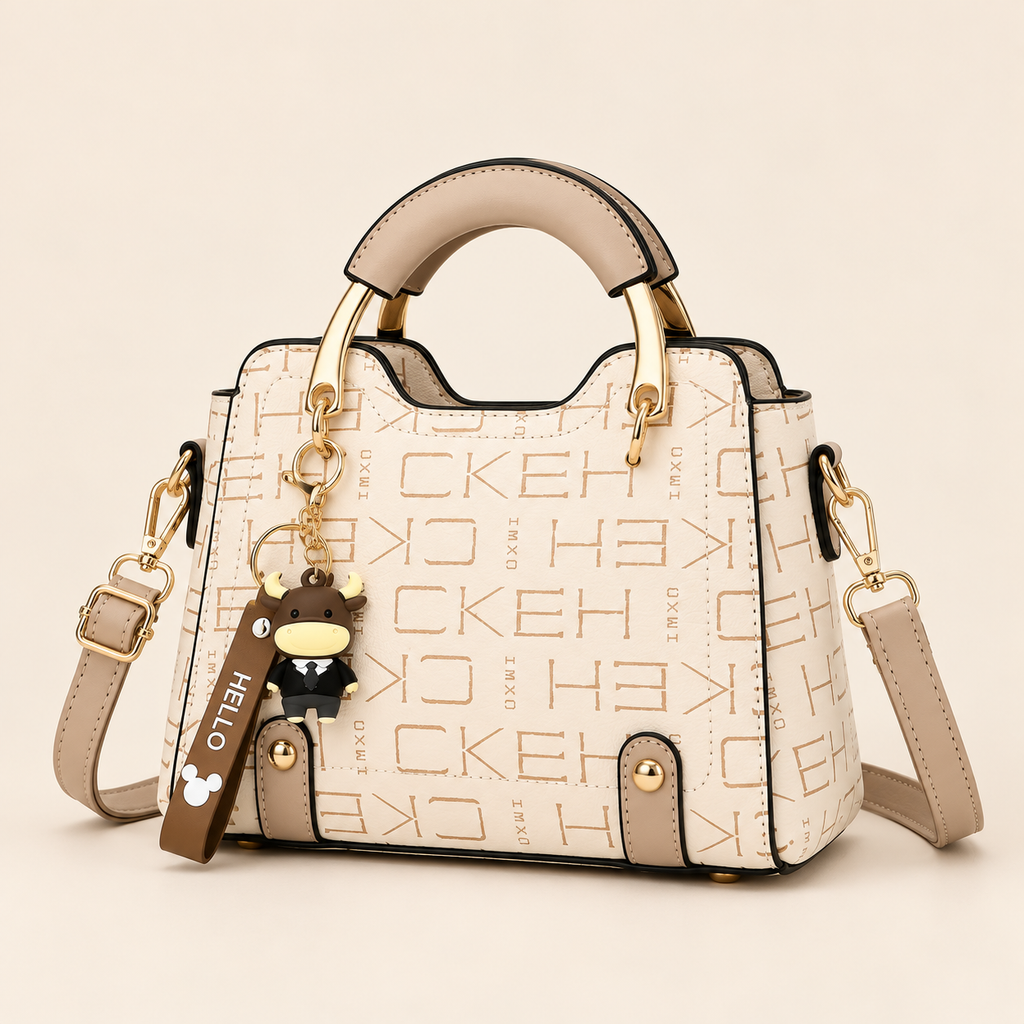 Handbag Mini Structured Satchel with Adjustable Crossbody Strap