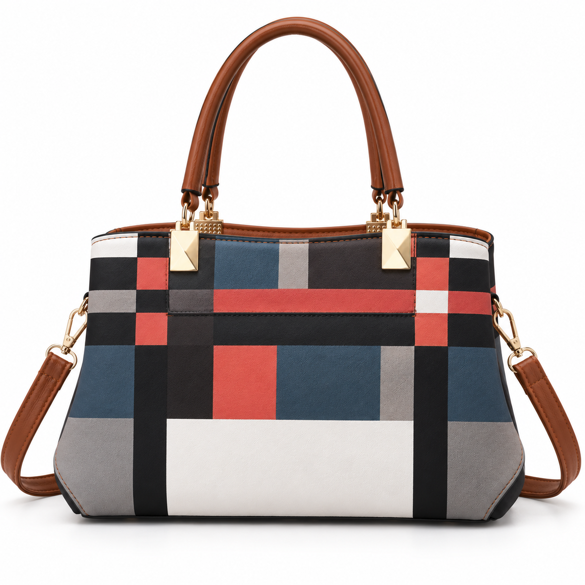 Handbag Brielle Modern and elegant women's plaid handbags