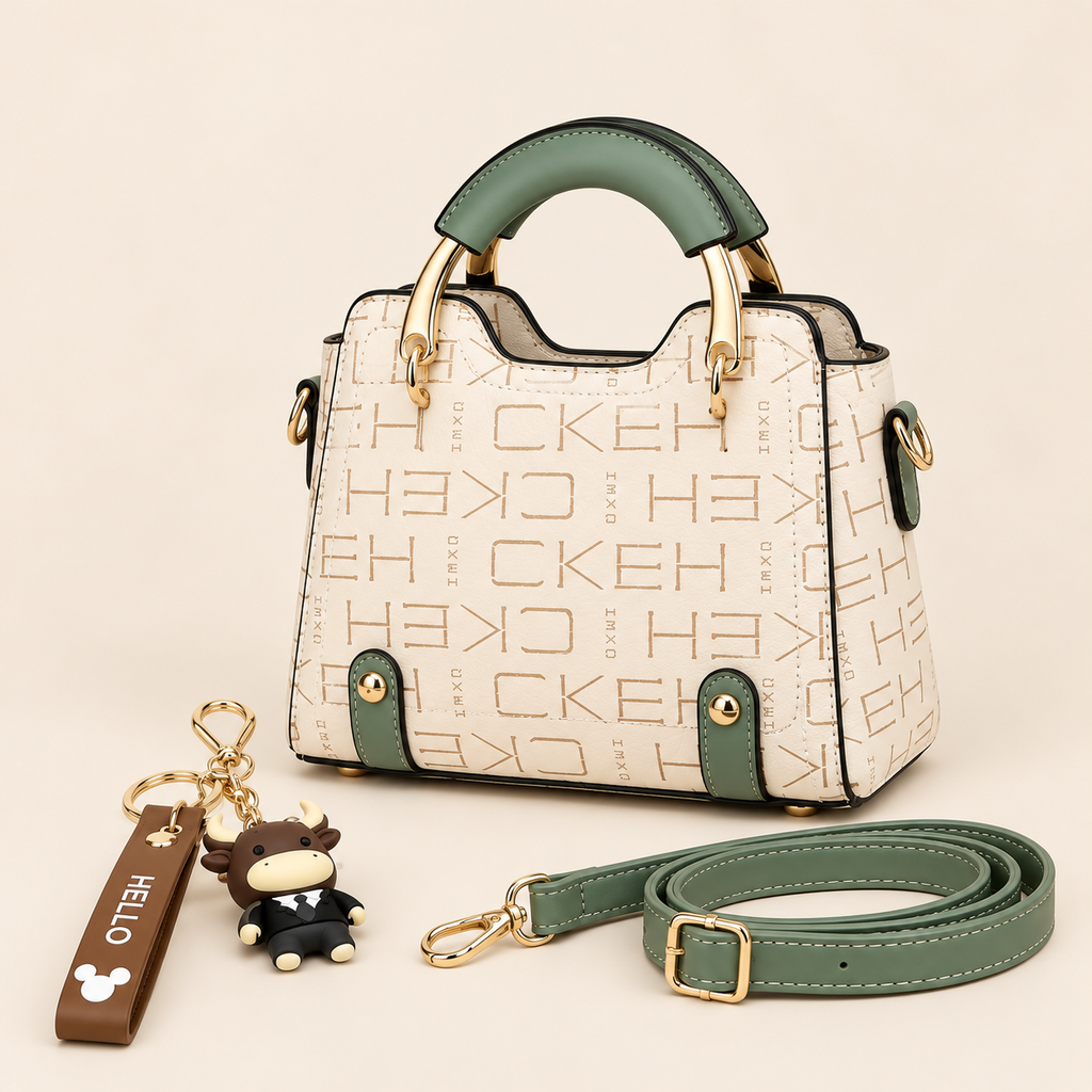 Handbag Mini Structured Satchel with Adjustable Crossbody Strap