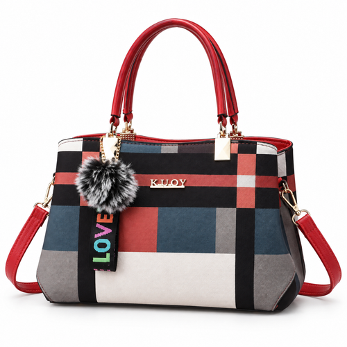 Handbag Brielle Modern and elegant women's plaid handbags